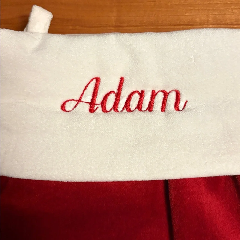 Pottery Barn Classic Velvet Stocking